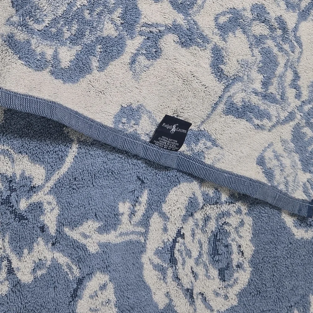 Vtg Ralph Lauren blue label Meadowlands bath towels, Set of 2  NEW